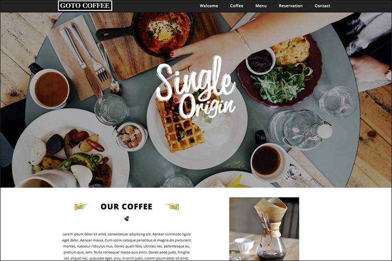 Coffee Industry Responsive Parallax HTML Template