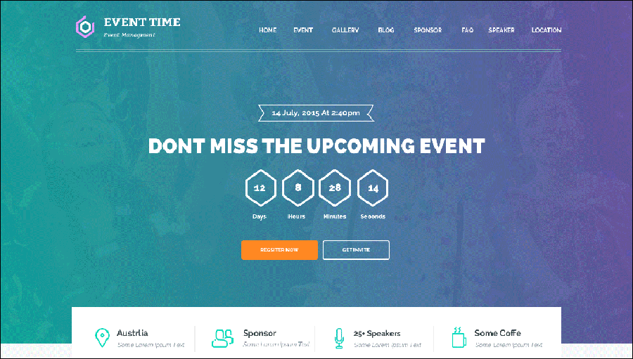 Conference & Event HTML Theme
