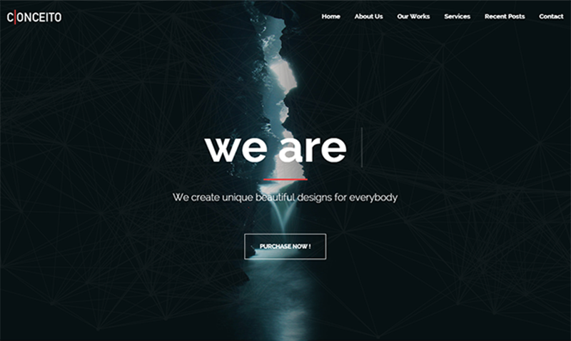 Creative One Page Parallax HTML Template