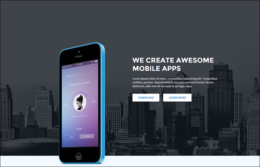 Dynamic Landing Page HTML5 Template