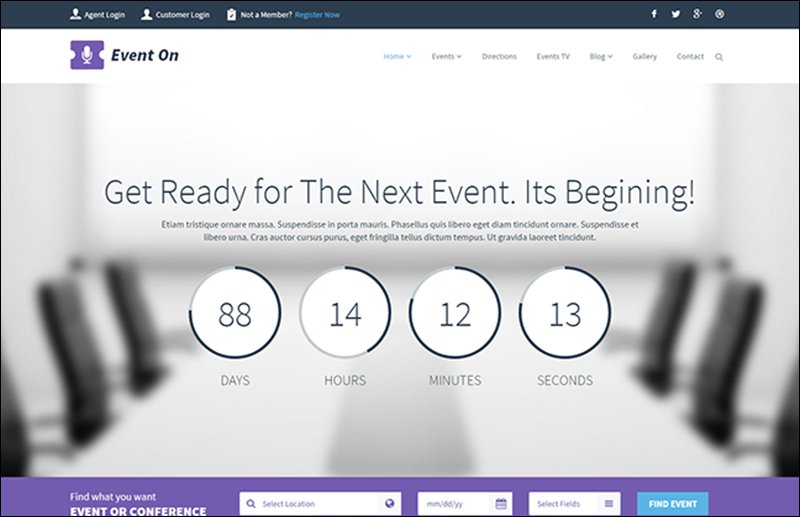 Event Manager HTML Template