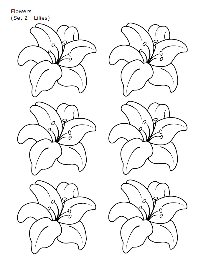 Flower Template Free Download