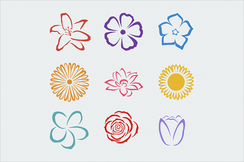 Flower Templates to Paint