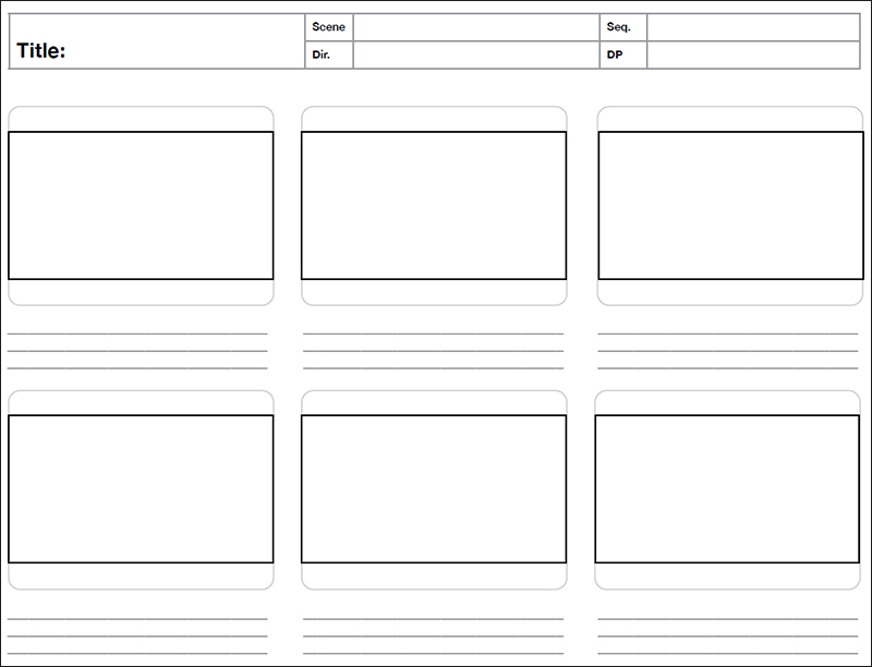 Free Storyboard Template