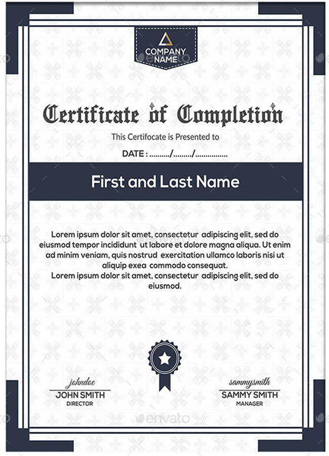 Graduation Certificate Sample Template 