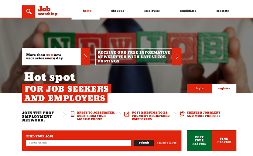 Job Portal Responsive Website HTML Template