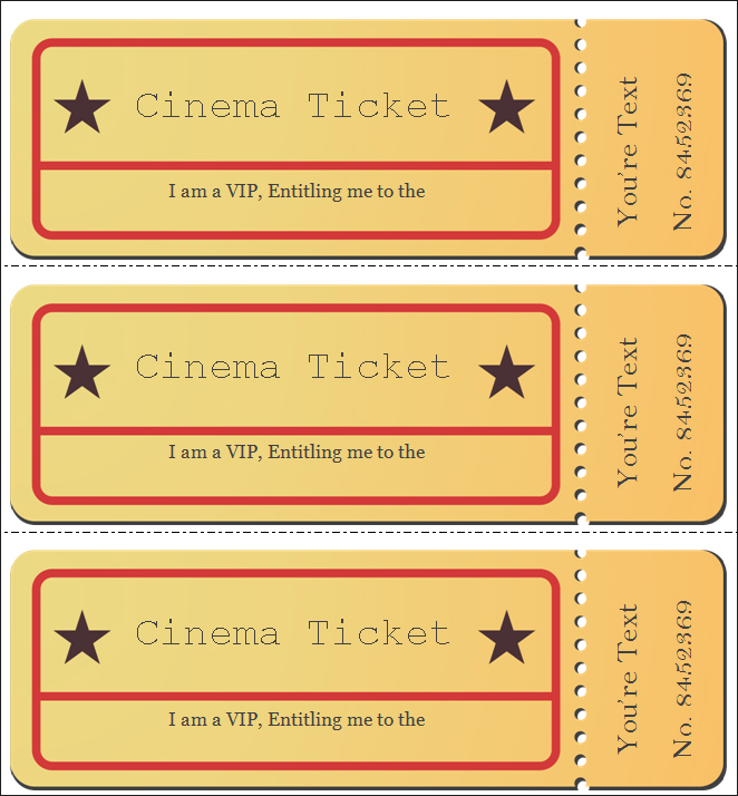 Movie Ticket VIP Template