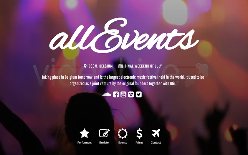Multi Events Organizing HTML Template