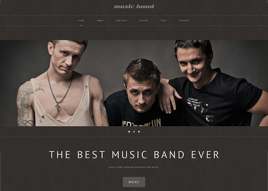Music Band Responsive WordPress Template