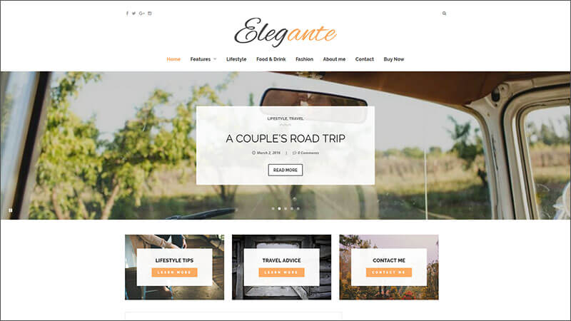 New Clean & Elegant WordPress Blog Theme