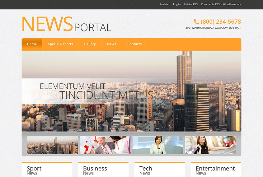 News Portal & Blog Responsive WordPress Theme