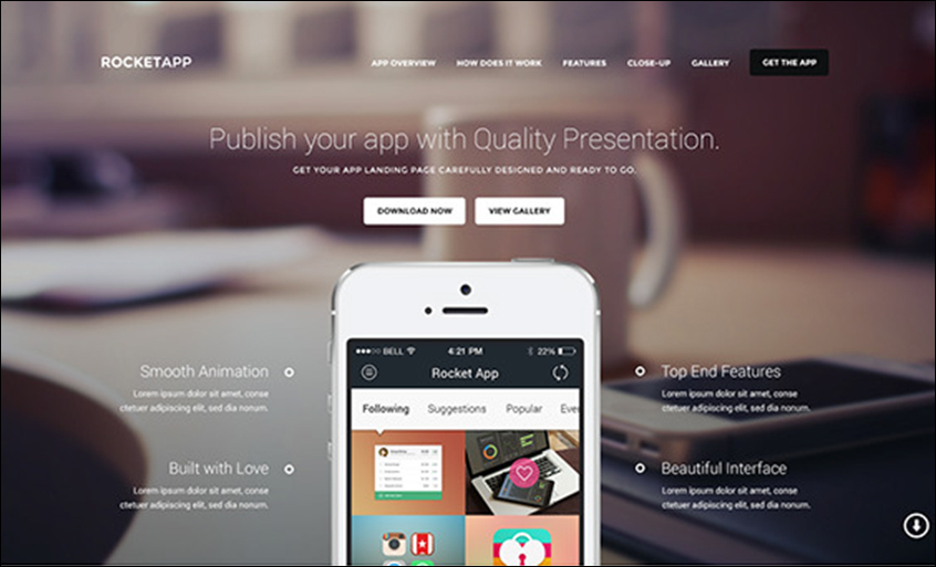 Responsive Landing Page PSD Template
