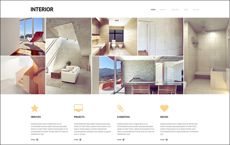 Responsive WordPress Interior & Furniture Template