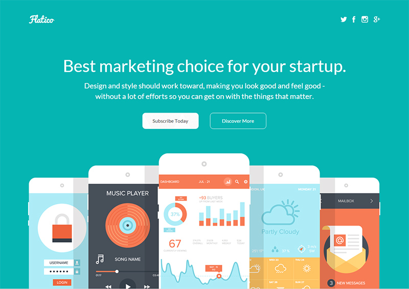 Startup Campaigns Landing page Templates