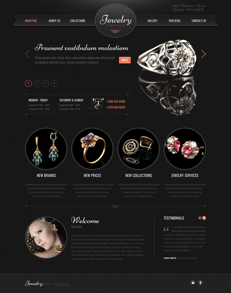 Wordpress Jewelry Theme Ecommerce