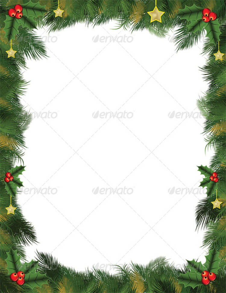 Christmas Card Letter Template Decoration