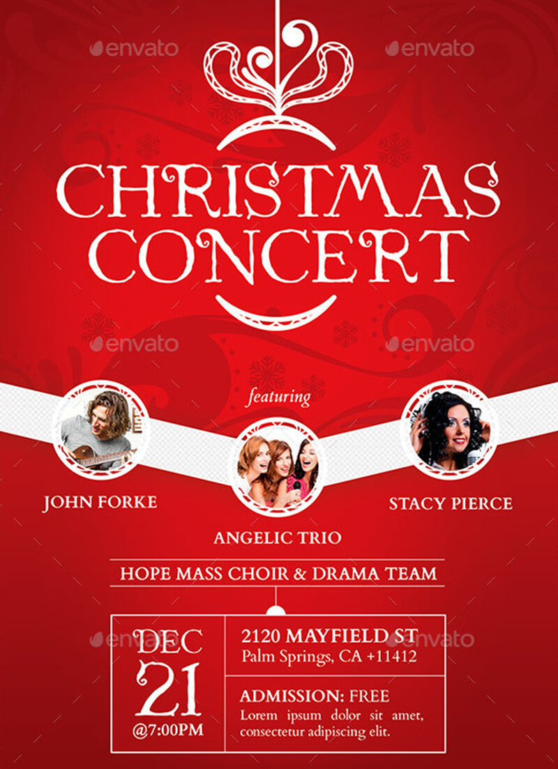 Christmas Concert Poster Template