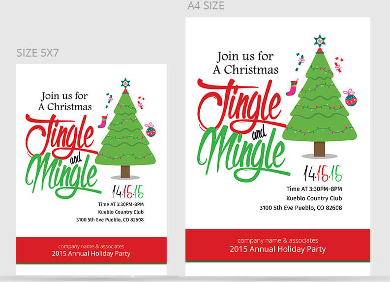 Christmas Office Invitation Flyer