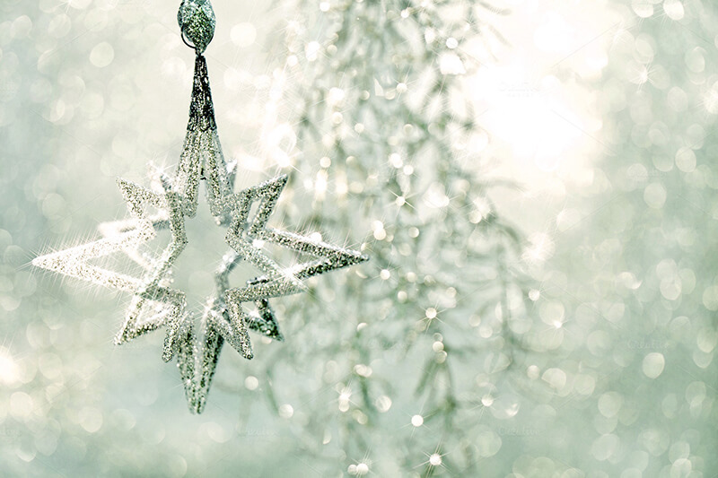 Christmas Ornament Silver Star