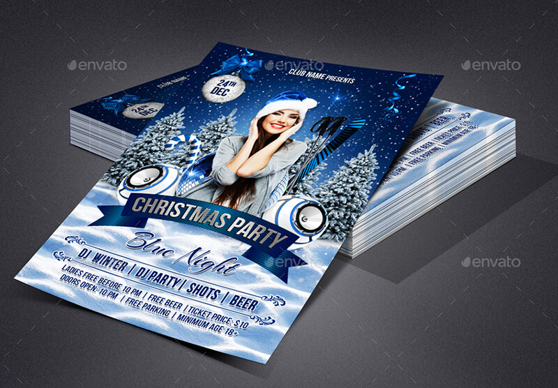Christmas Party Flyer PSD 