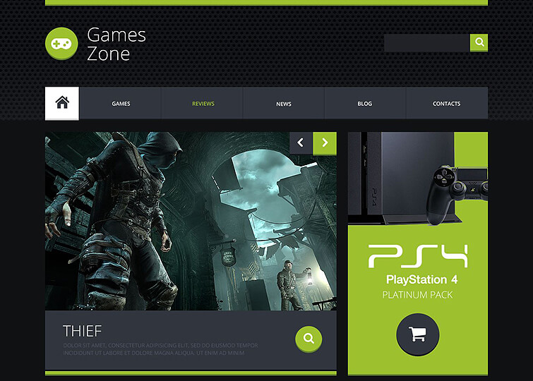 Game Portal Responsive Website Template