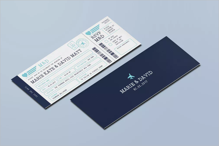 27+ Boarding Pass Invitation Templates - Free PSD Format Download
