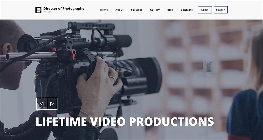 Photography Director Drupal HTML Template