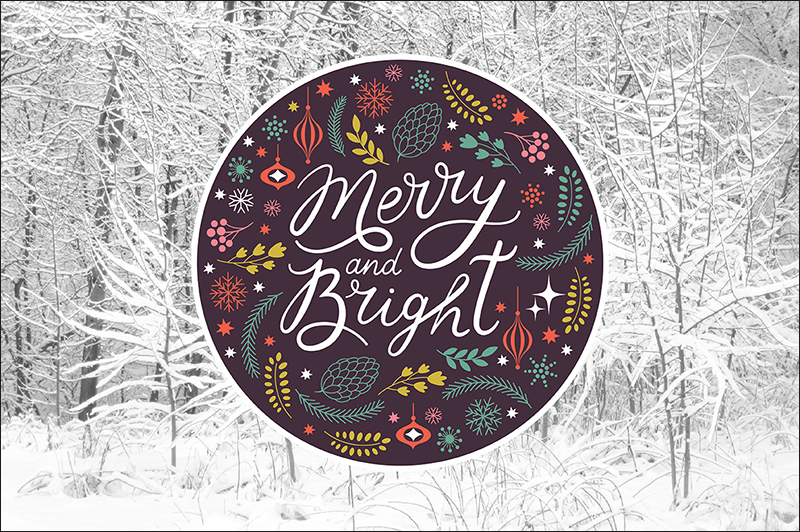 Printable Christmas Lettering & Cards