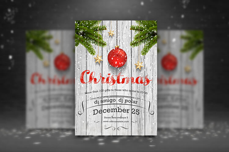 Pritable Merry Christmas Party Template
