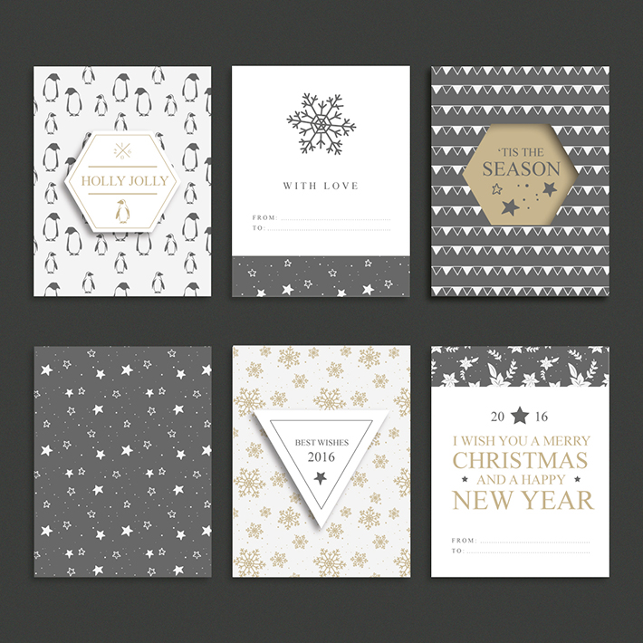 Set of Christmas brochures