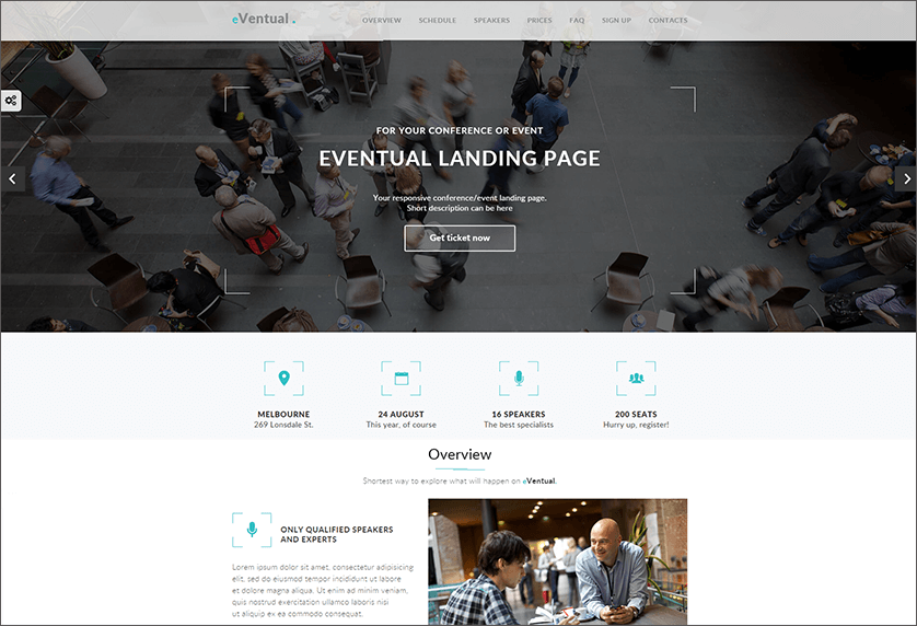 Event & Conference Landing Page