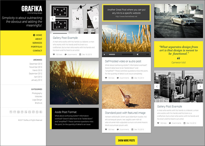 Photography & Blog HTML Template