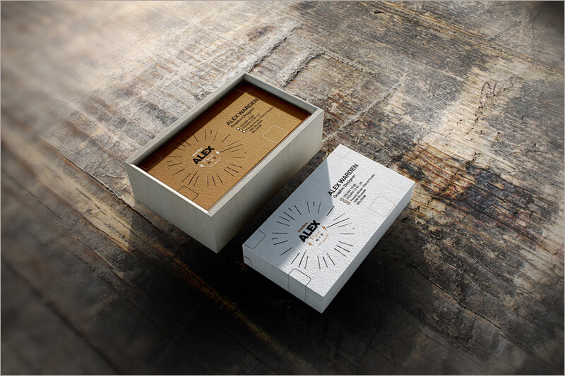 Business Card Box Mock Up 