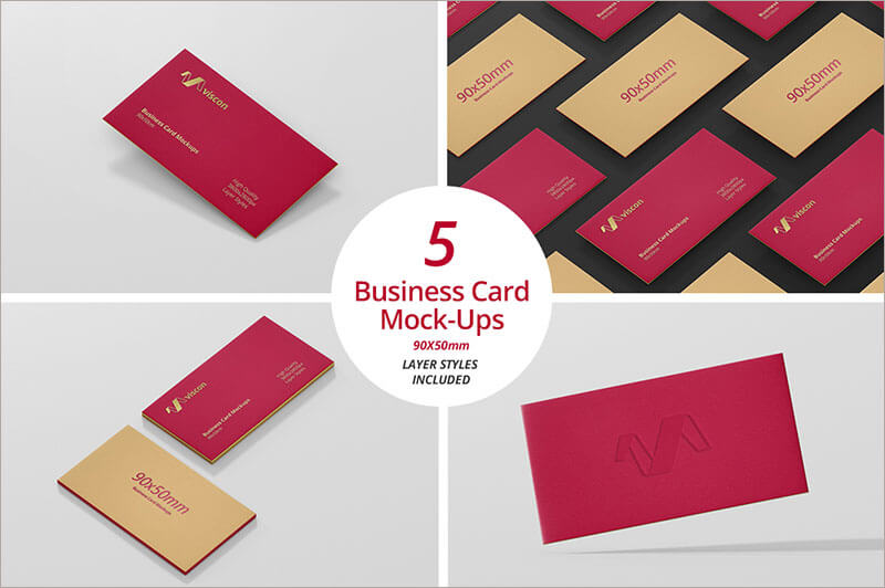 Business Card Mock Up Layer Style