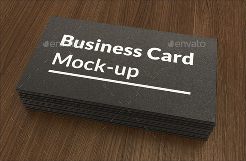 Business Card Mock up with Painted Edges