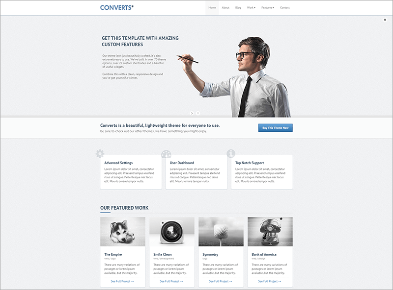Responsive Bootstrap WP Template
