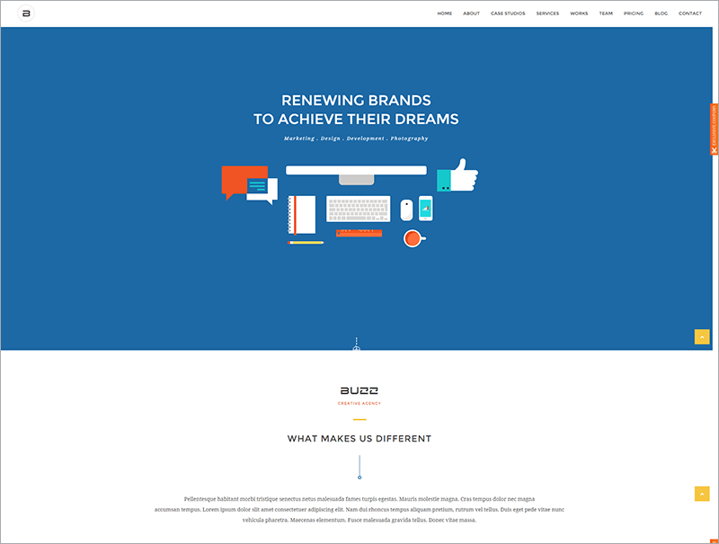 Flat Responsive HTML Site Template