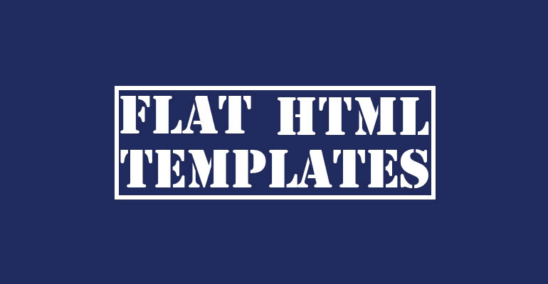 13+ Flat Html Templates