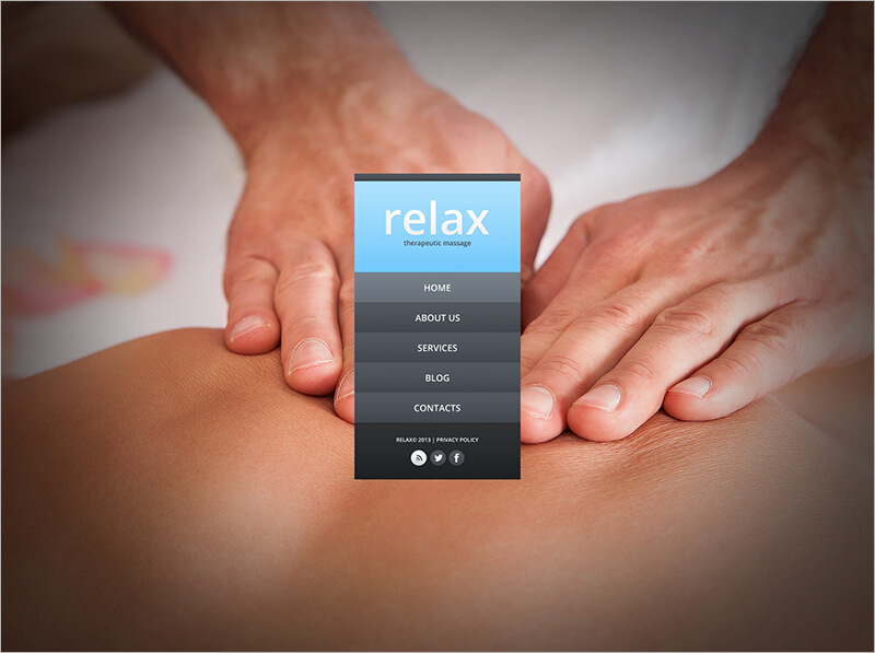 New Massage Salon Website Template