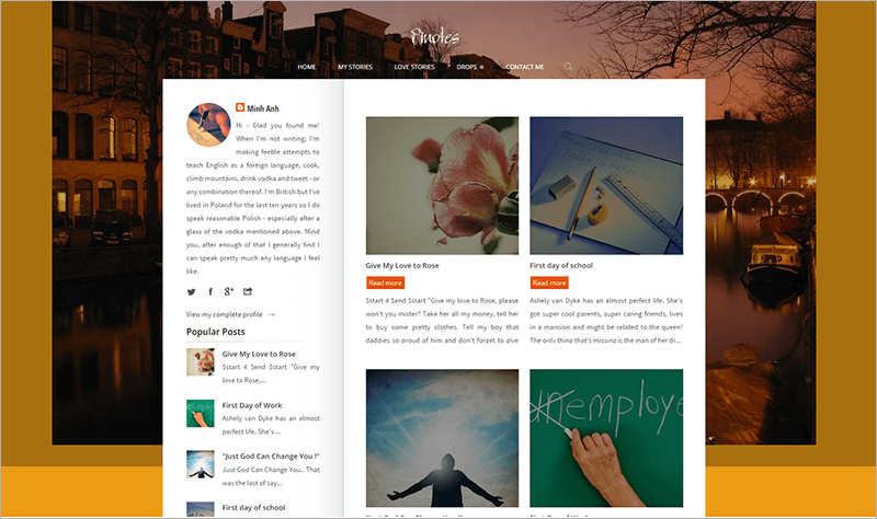 Responsive Blogger Template For Writers