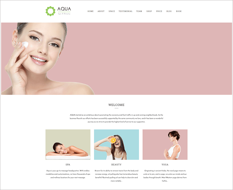 Spa and Beauty HTML Template
