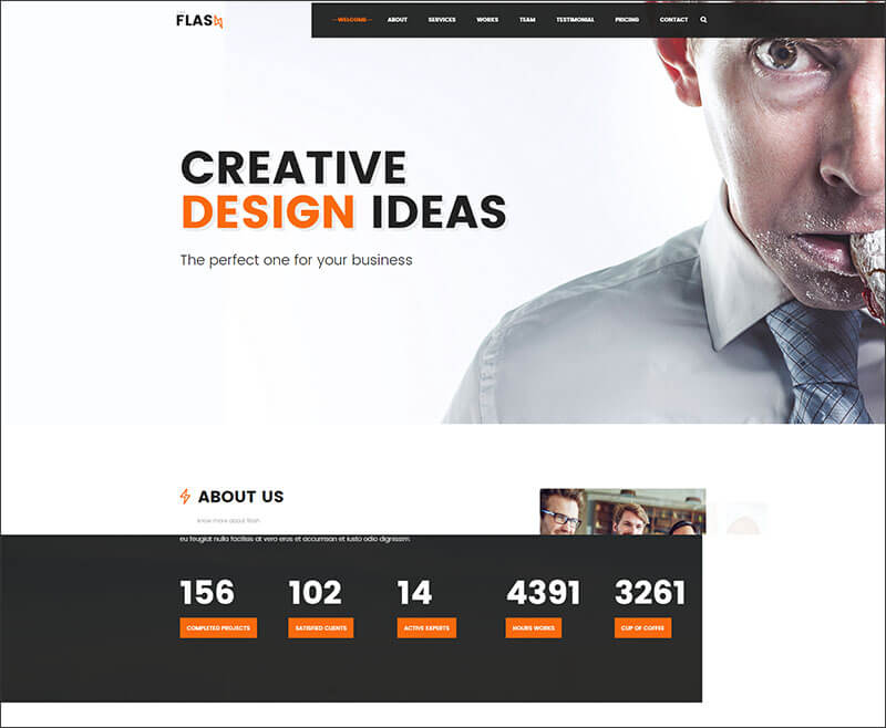 One Page Agency, Startup, Company Bootstrap Template