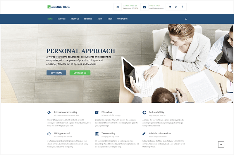 WP Business theme for Accountants