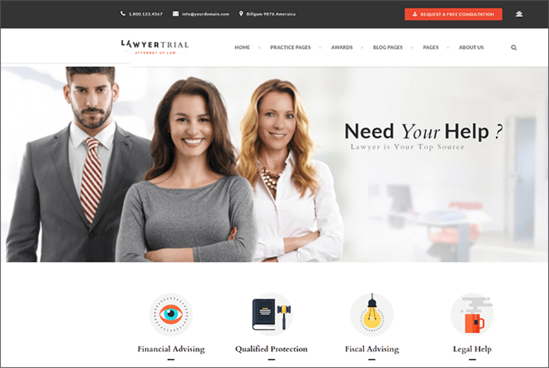 Attorney, Lawyer and Law Agency Joomla Template