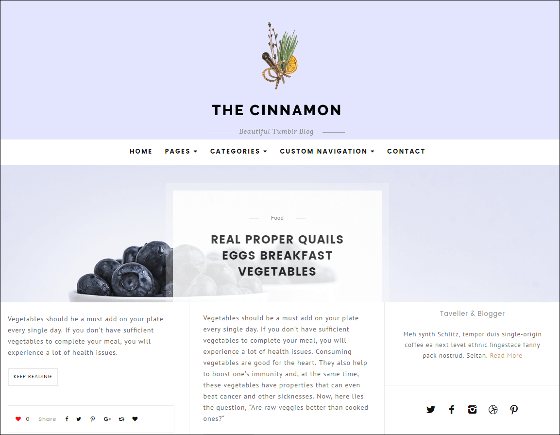Cinnamon Casual Grid Tumblr Themes