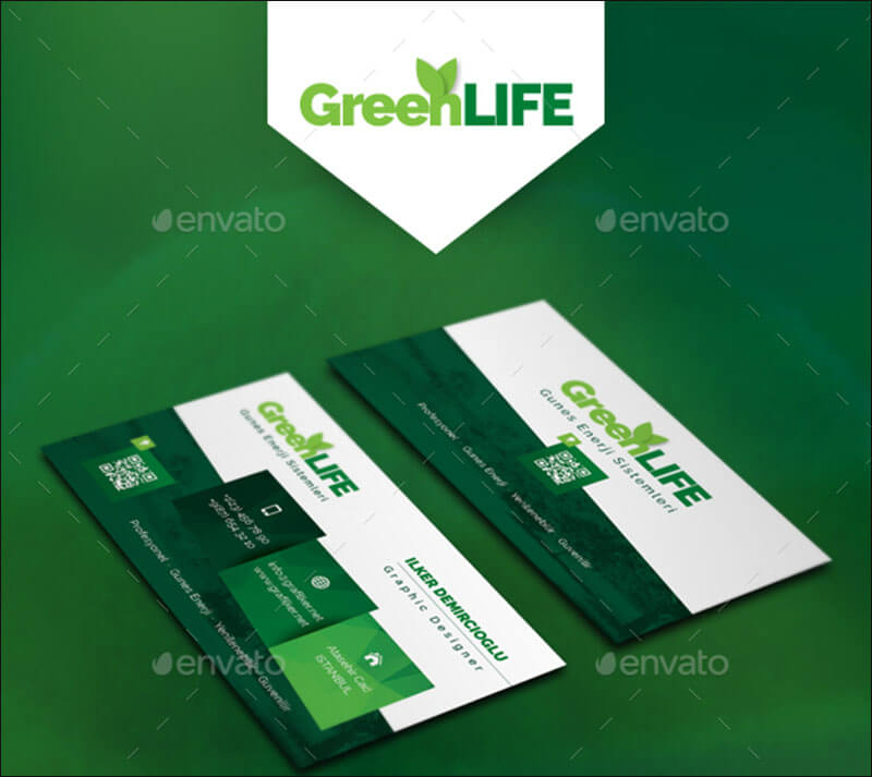 Green Energy Business Card Templates