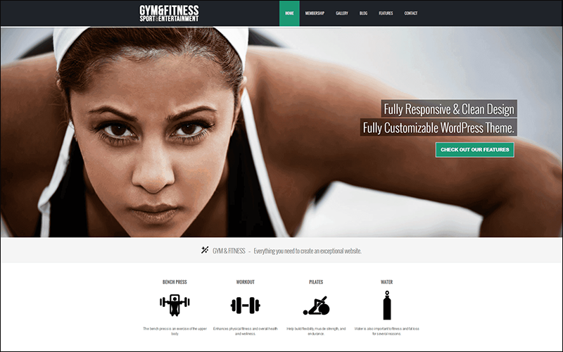 Gym Sports & Fitness WordPress Theme