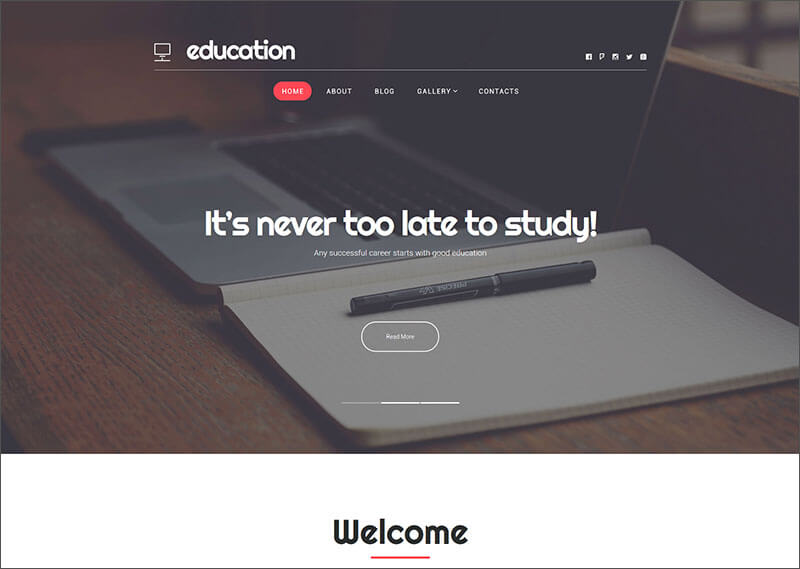 New WordPress Theme Of Education Hub