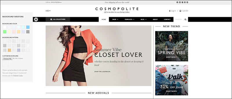 Premium Fashion Shopify Theme Comospolite