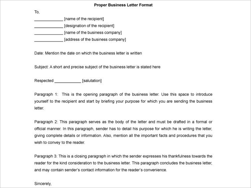 40+ Formal Letter Templates Free Word, PDF Formats